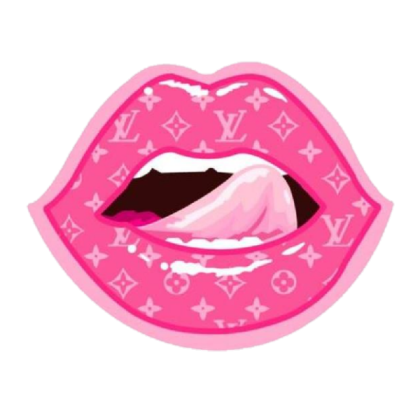 TB PNG Barbie Girl pink Y2K Cartoon Lips Sticker Roblox decal