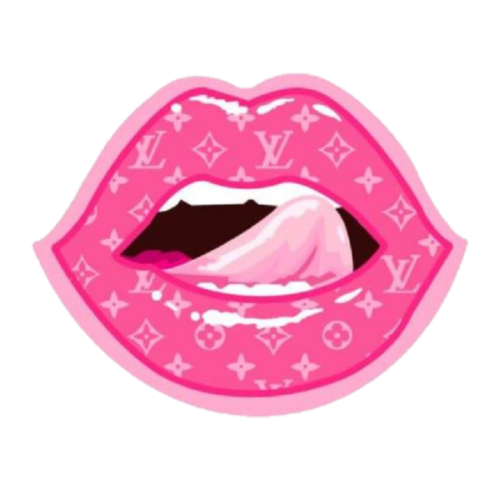 TB PNG Barbie Girl pink Y2K Cartoon Lips Sticker Roblox decal