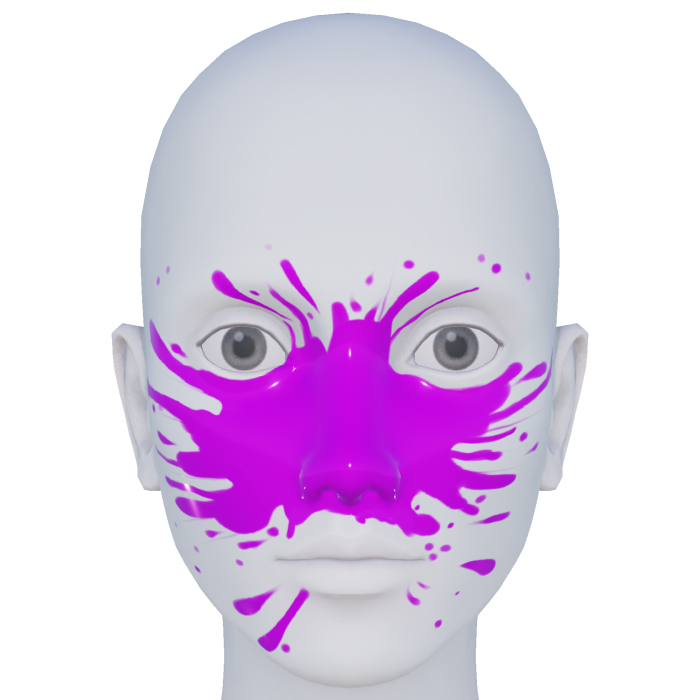 Pink Paint Face
