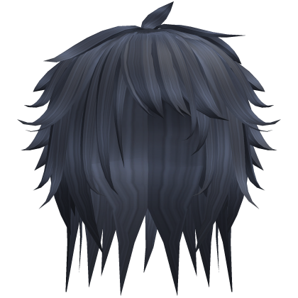 Midnight Blue Rockstar Emo Anime Hair v2 Roblox item