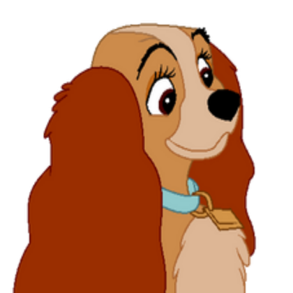 cartoon lady and the tramp Roblox decal