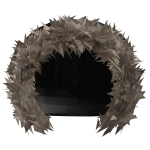 Oversized Winter Grunge Winter Fur Hood (Brown)
