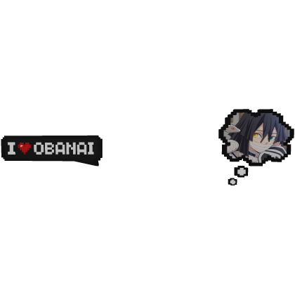 Obanai Demon Slayer | Love Text + Thinking Bubble