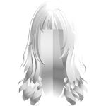 long luscious curly beauty hair in white