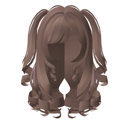 . ‿ ♡ curly angel long pigtail hair in hazel Roblox item