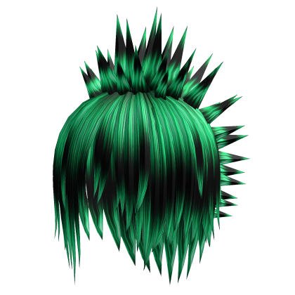Scene teal layered messy liberty spike Mohawk  Roblox item