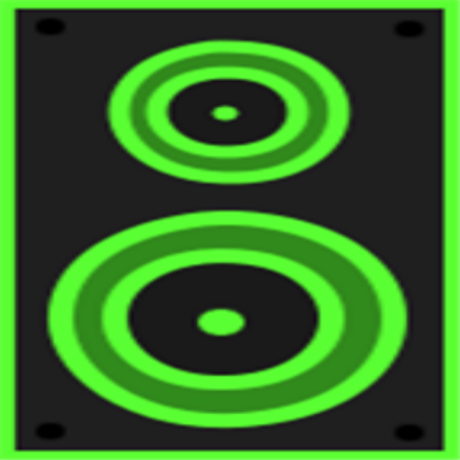 Speaker Neon Green Roblox decal