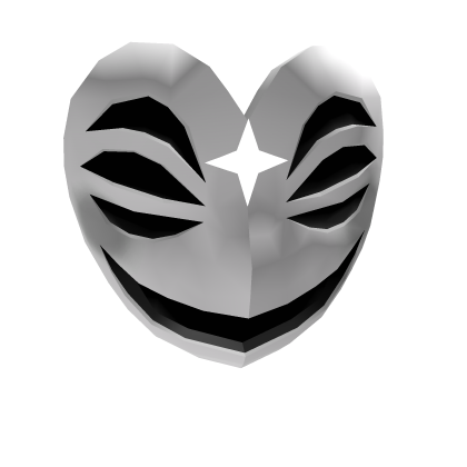 White jolly six-eyed mask of comedy Roblox item
