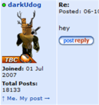 ↑ Me. My post →