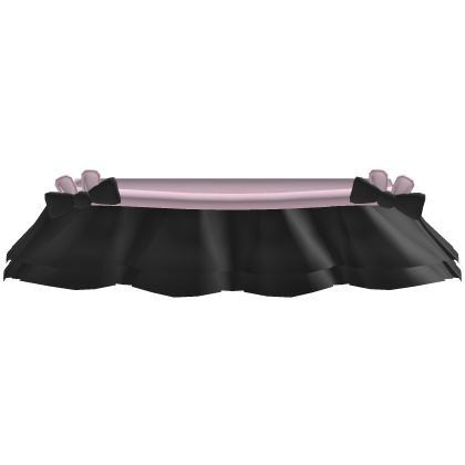 Cute bunny skirt in black Roblox item