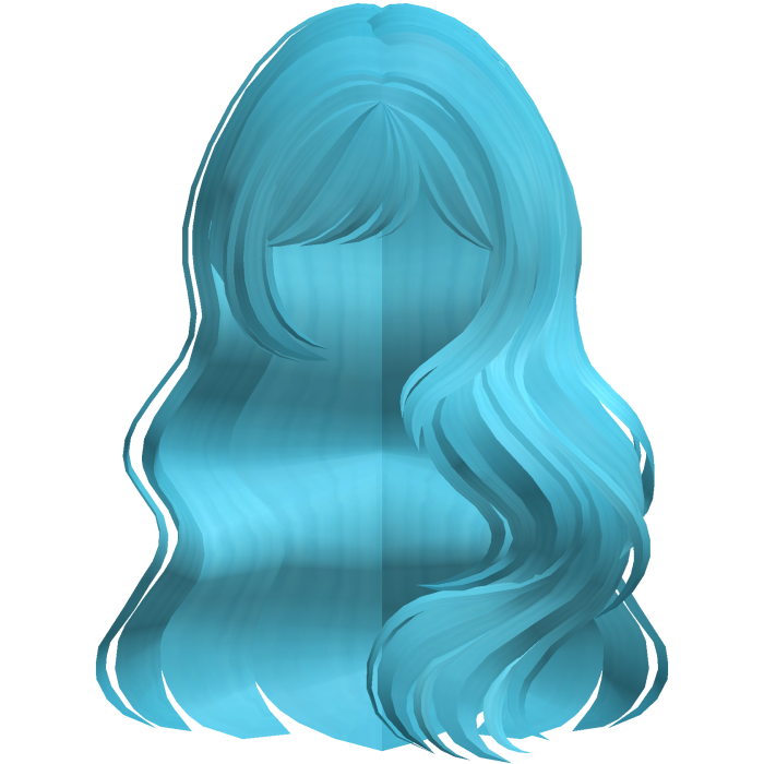 Long Wavy Layered Blowout in Light Blue