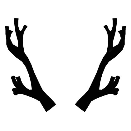 [PBR] Black Sakura Antlers Addon Roblox item