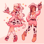 Strawberry cow army! :3