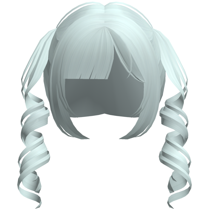 teal dainty thin swirly moe pigtails