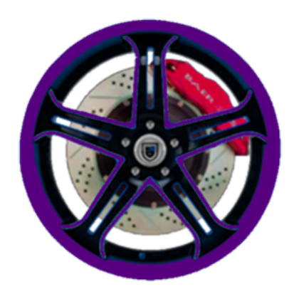My custom Purple Rims Roblox decal