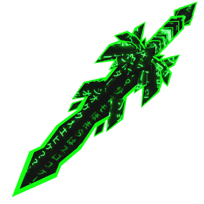 Green Hacker Arcane Mage Sword