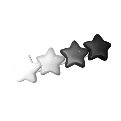 Star Hair Clip Black & White Roblox item