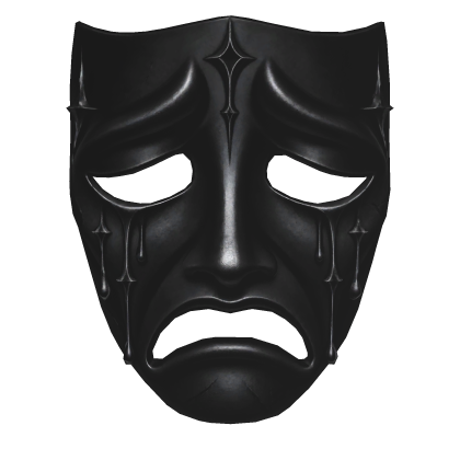 Gothic Black Tragedy Mask