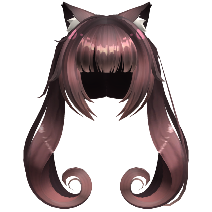 Nekopara Chocola Swirl Twintails Cat Ears Brunette Roblox item