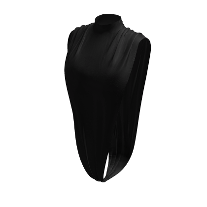 Fashionable Stretch Bodysuit (Black) thumbnail