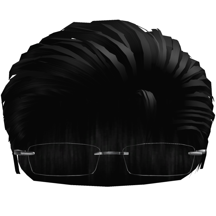 Black Slickback w/ Glasses