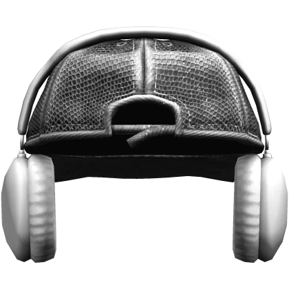 Y2K Distressed Backwards Cap Orange w/ Headphones | Roblox Item