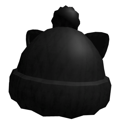 Black Cozy Neko Beanie