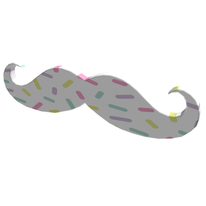 Cute Pastle Cake Sprinkles Birthday Cake Mustache