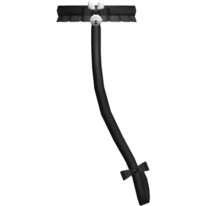 ୨ 𑄝 ୧ cute bunny bow collar with leash in black