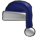 Blue Santa Hat