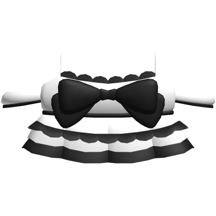 🫧 sweet bubbly moe doll top white n black Roblox item