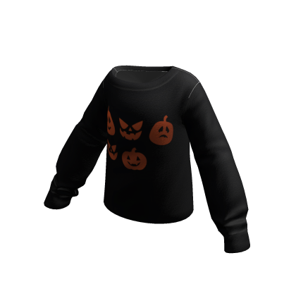 Halloween One Shoulder Sweater