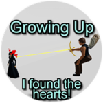 Growing Up:  I found the hearts!