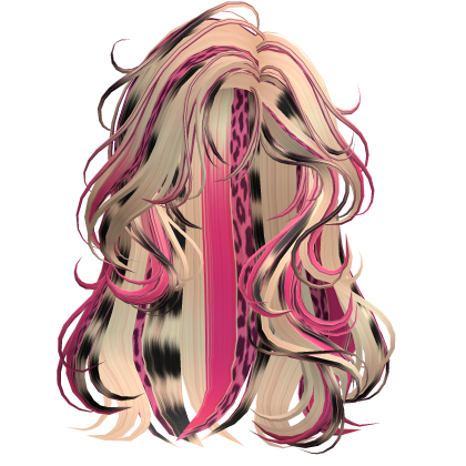 Lucious Elegant Princess Waves Pink&Blonde