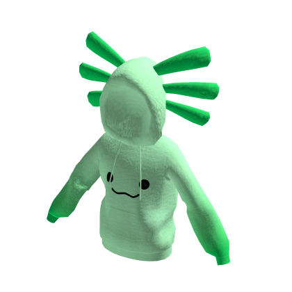 Axolotl Hoodie - Green thumbnail