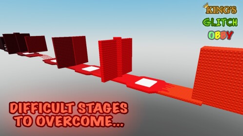 Königs-Glitch-Schwierigkeits-Diagramm Obby 