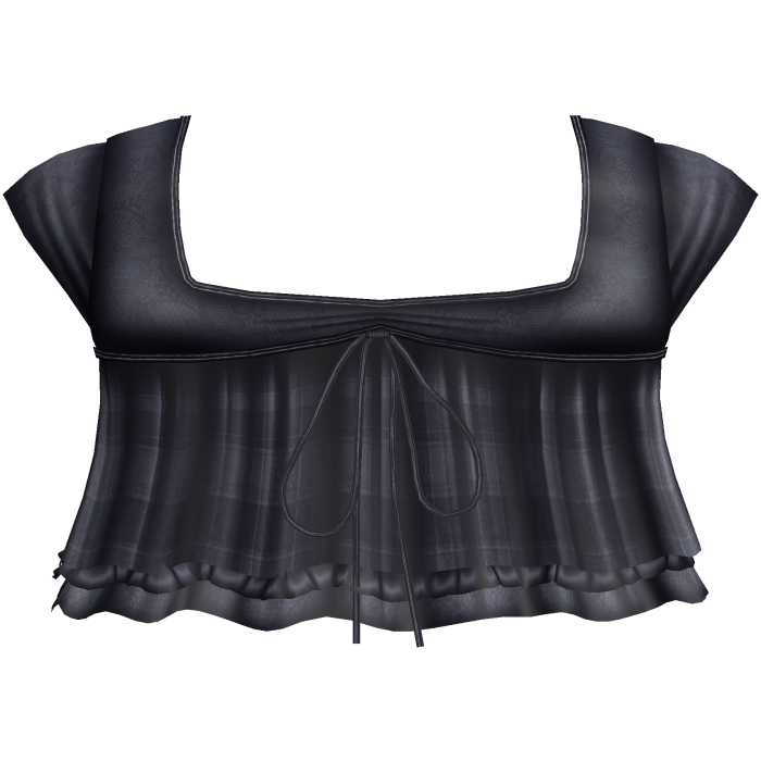 pretty gothic ruffled blouse navy blue