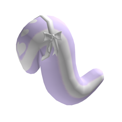 ♡ Large Cute Kawaii Heart Purple Skunk Tail ♡
