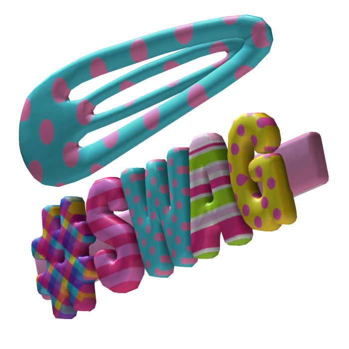 Funfetti  " SWAG " hairclip V3