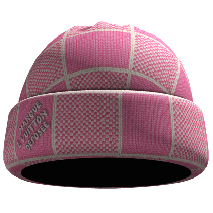 Pink LV Heritage Beanie