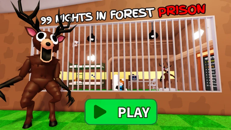 🦌99 NIGHTS IN FOREST PRISON RUN! (Obby)