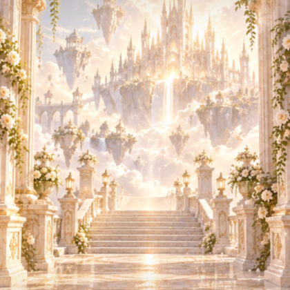 Sky Heaven Background Holy Gold Cloud God Aura