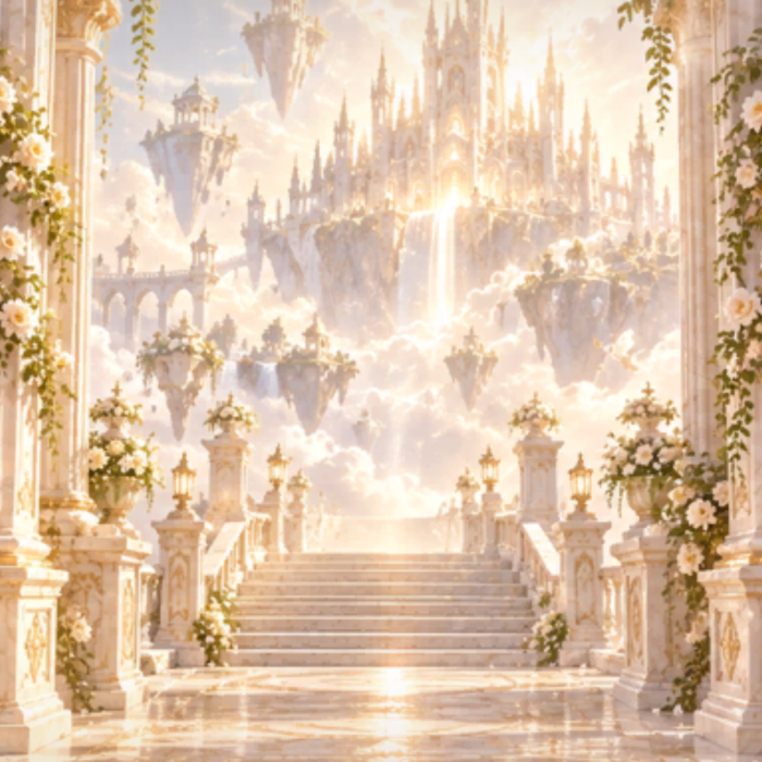 Sky Heaven Background Holy Gold Cloud God Aura