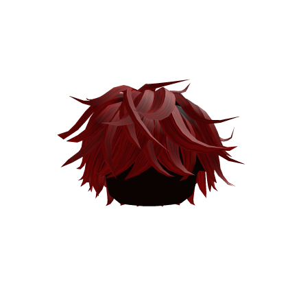 Red And Black Fluffy Anime Boy Hair thumbnail
