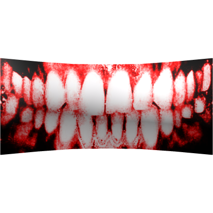 Creepy Red Teeth Mouth Cover