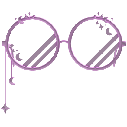 Pink Cute Low Celestial Glasses