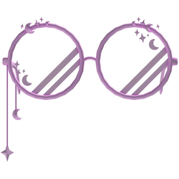 Pink Cute Low Celestial Glasses