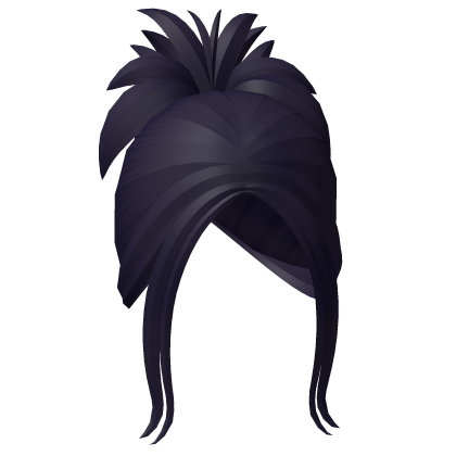 Midnight Blue Spiky Y2K Bun Hair Roblox item