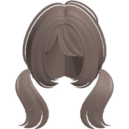 ♡⸝⸝ brown baby doll swoopy pigtails in black