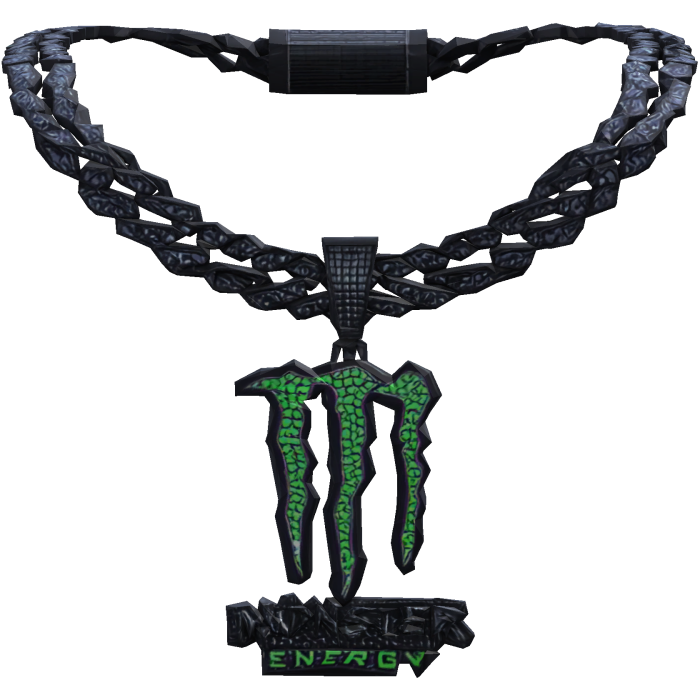 Black Monster Claw Chain Iced Out 1.0